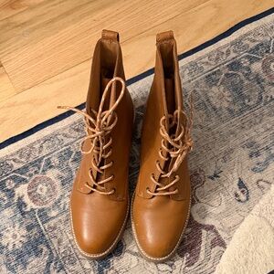Madewell Brown Lace-Up Boots for Women